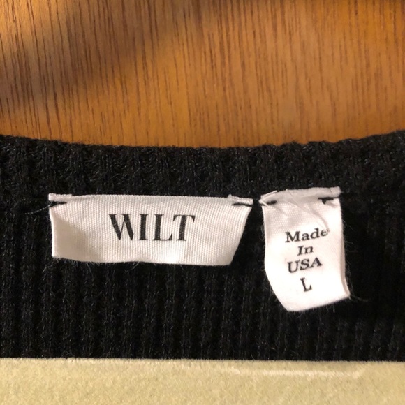 Wilt high low waffle knit shirt - Picture 3 of 3